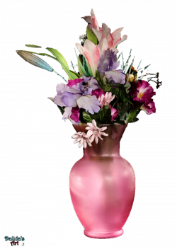 Pink - Flowers - Vase PNG by makiskan on DeviantArt