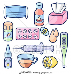Vector Illustration - Medicines and medical objects set ...