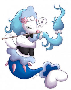 Primarina playing flute (Charity Project 2/2) by Inukki on DeviantArt