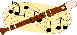 OnlineLabels Clip Art - Recorder And Music