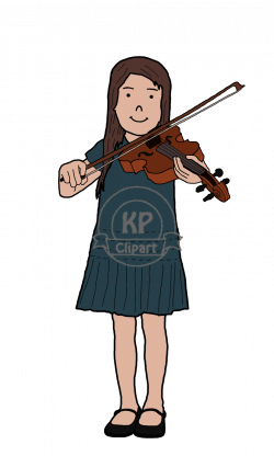 KP Clipart: Friends Playing Music - Boy and Girl Clipart