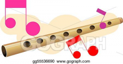 Drawing - flute. Clipart Drawing gg55536690 - GoGraph