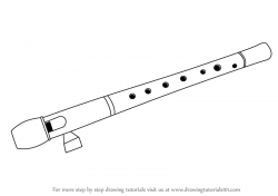 Learn How to Draw a Flute (Musical Instruments) Step by Step ...