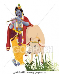 Stock Illustration - Lord krishna. Clipart gg56525822 - GoGraph