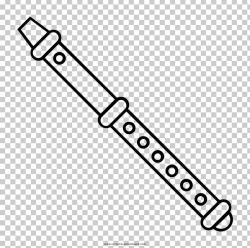 Coloring Book Drawing Line Art Flute Black And White PNG ...