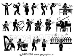 EPS Vector - Orchestra musical instruments. Stock Clipart ...