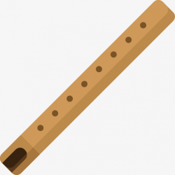 Brown Flute, Flute, Musical Instruments, Cartoon PNG Image and ...