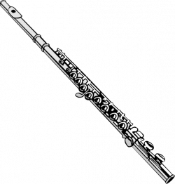 Cartoon Flute | Flute clip art | black and white design | Pinterest ...