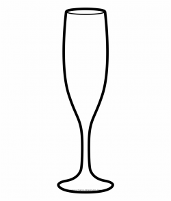 Champagne Flute Coloring Page - Champagne Stemware ...
