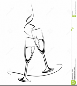 Free Clipart Champagne Flutes | Free Images at Clker.com ...