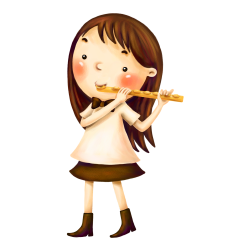 Flute Musical instrument Child - The little girl with a flute 1000 ...