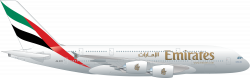 Emirates A380 transparent PNG - StickPNG