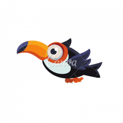 Common Toucan Flying in Mid-Air - Icons by Canva