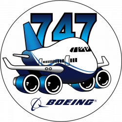Boeing 747 Sticker