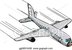 Clip Art Vector - Fast plane. Stock EPS gg56915430 - GoGraph