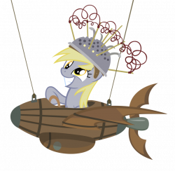 Derpy flying a plane by sofunnyguy on DeviantArt