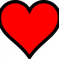 Plain Red Heart No Background Clipart