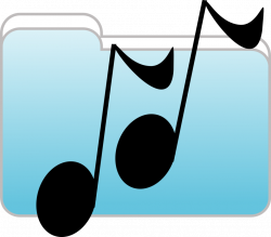 Public Domain Clip Art Image | Music Folder Icon | ID ...