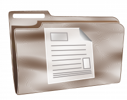 Clipart - Folder icon plastic document