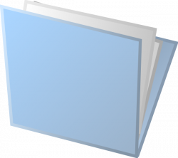 Blue Folder Clip Art at Clker.com - vector clip art online, royalty ...