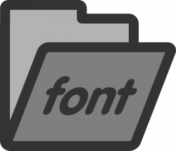 Font Folder Icon Clip Art at Clker.com - vector clip art online ...