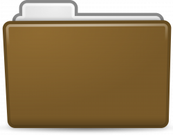 Clipart - Brown Folder Icon