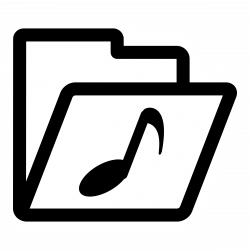 mono folder music Icons PNG - Free PNG and Icons Downloads