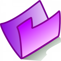 Purple Folder Clip Art at Clker.com - vector clip art online ...