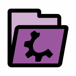 Clipart - primary folder violet