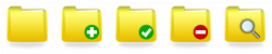 Clipart - Yellow Folder Icons