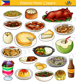 Filipino Food Clipart Bundle - Food from the Philippines – Clipart 4 ...