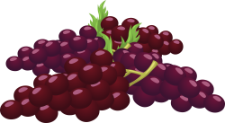 OnlineLabels Clip Art - Food Bunch Of Grapes