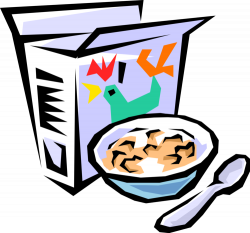 Cereal with Bowl and Spoon - Vector Image
