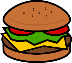 OnlineLabels Clip Art - Hamburger