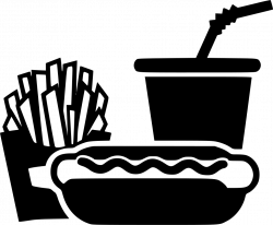 Hot Dog Sausage Soda Cup French Fries Svg Png Icon Free Download ...