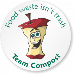 Food Waste Isn't Trash Compost Sticker, Mac Apple Graphic Signs, SKU ...
