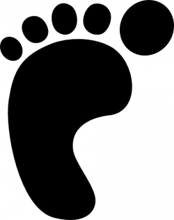 Left Foot Print clip art Free vector in Open office drawing svg ...