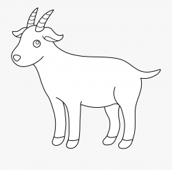 Goat Clipart Foot - Kid Goat Black And White Clipart ...