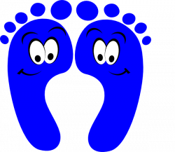 Blue Happy Feet Clip Art at Clker.com - vector clip art online ...