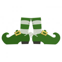 Leprechaun Feet St Patricks Day Irish Filled Machine Embroidery Design  Digitized Pattern