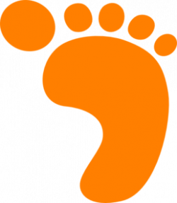 Square Orange Foot Clip Art at Clker.com - vector clip art ...