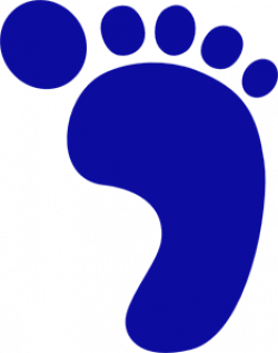 Blue Right Foot PNG, SVG Clip art for Web - Download Clip ...