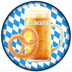 Oktoberfest Badge with Beer PNG Clip Art Image | Gallery ...