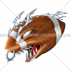 Monster Football | Production Ready Artwork for T-Shirt Printing