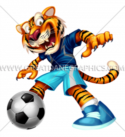 Tiger Kick | Production Ready Artwork for T-Shirt Printing