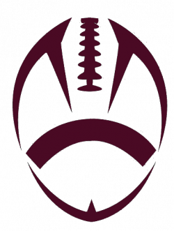 Football Outline | Maroon Football Cut | Free Images at Clker.com ...