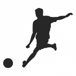 Football player hitting ball - Transparent PNG & SVG vector