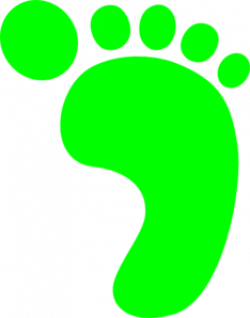 Bright Green Footprint Clip Art at Clker.com - vector clip art ...