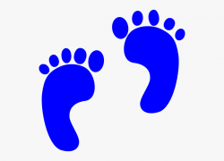 Blue Baby Footprints Svg Clip Arts 600 X 583 Px - Baby ...