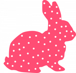 Bunny Polka Dot Silhouette Clip Art at Clker.com - vector clip art ...